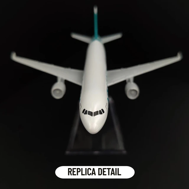 Scale 1:400 Metal Aircraft Model, Korea Seoul A320 Airplane Diecast Aeroplane Home Office Decor Mini Moto Toy for Children 6