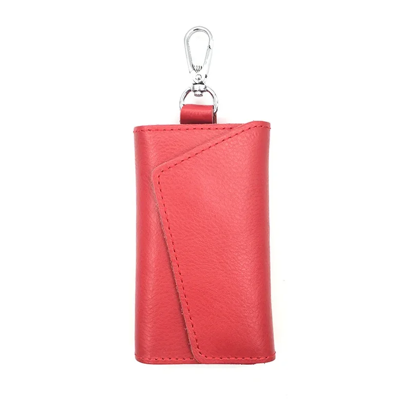 Key Holder Wallet Pu Leather Unisex Solid Key Wallet Organizer Bag Car Housekeeper Card Holder Keychain