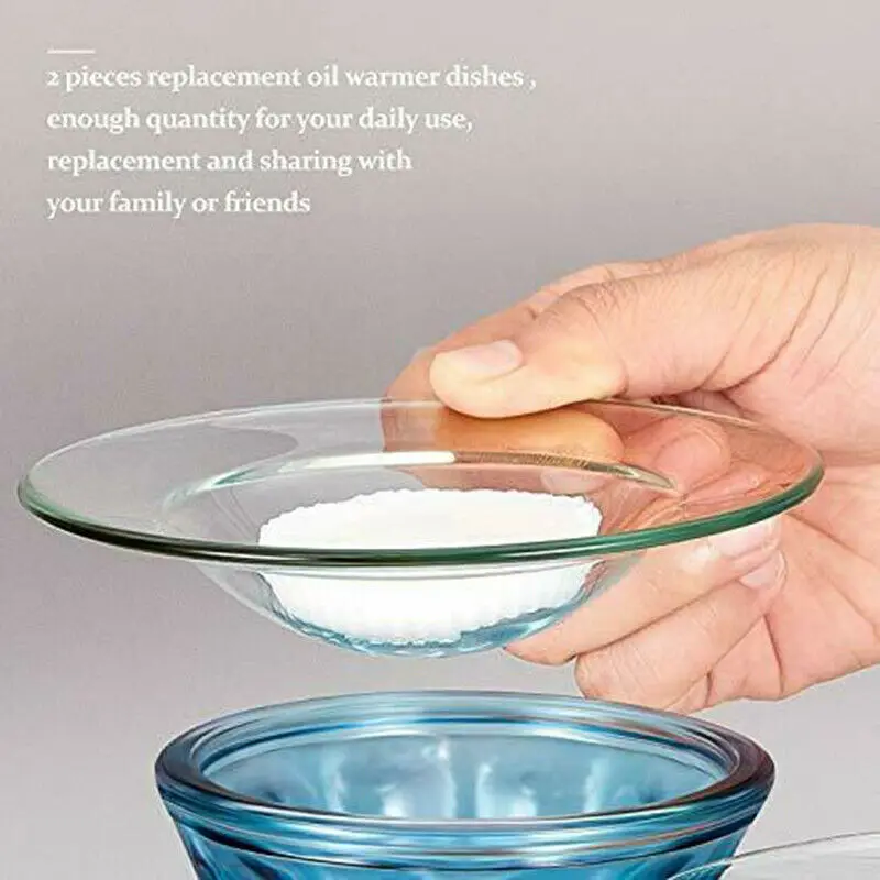 1/3pcs 10cm Candle Making Wax Heating Bowl Kits Replacement Glass Oil Burner Wax Melt Dish Round Spare Bowl for Aromatherapy Kit