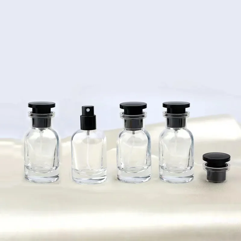 1/2/3/4/5 Stück 30 ml Glas leer nachfüllbar Parfümflasche Zylinder, Reise tragbare Parfümzerstäuber Probenflasche – Detail 6