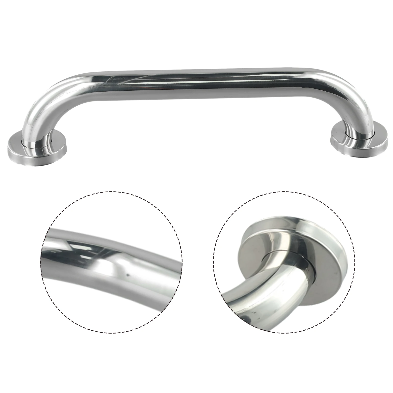 

Rail Stainless steel Silver Handgrip Support Tub Grip 300/400/500mm Shower Bathroom Aid Safety Towel Wall Useful