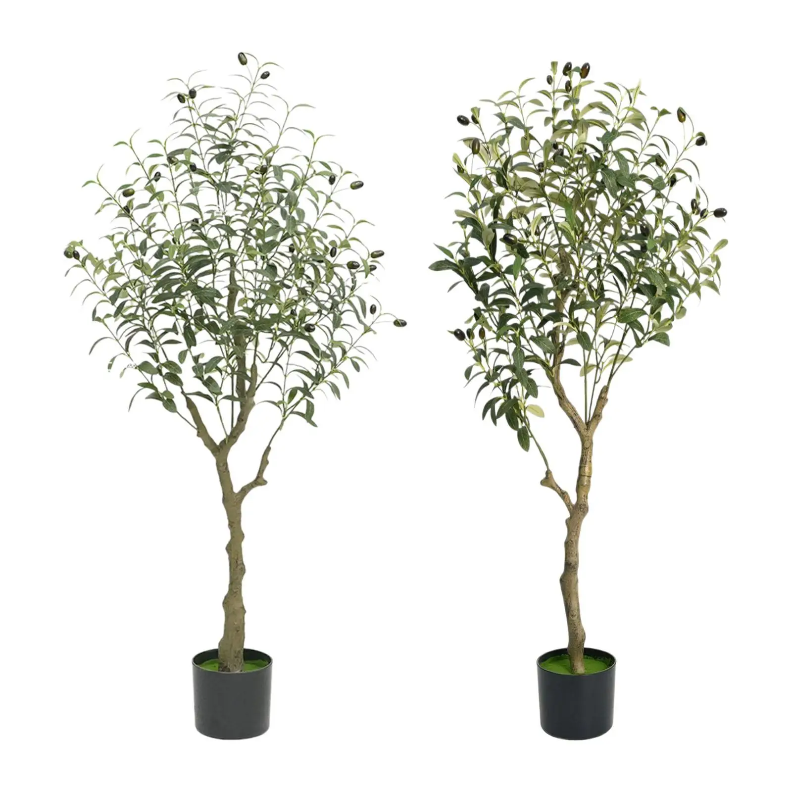 

Artificial Olive Tree Housewarming Gift Decorative Green Leaves with Pot Fake