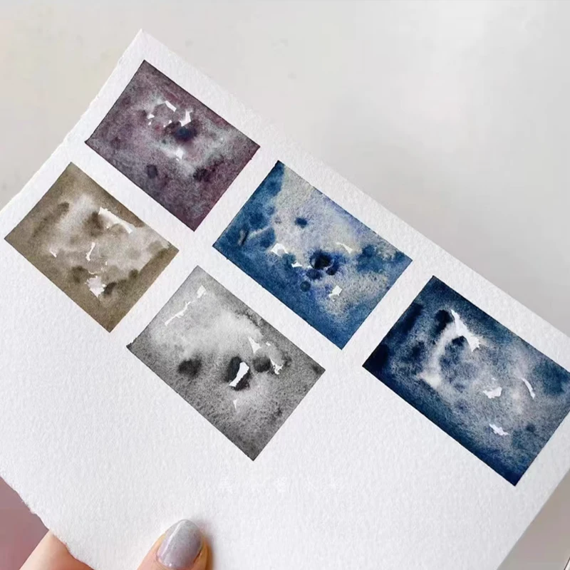 Limited Edition 5x1ML Super Granulation Haze Watercolor Paint Set for Schmincke, Hand-packed Pigments Aquarela Art Supplies