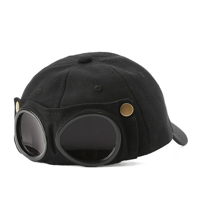 Men's Stylish Aviator Hat with Sunglasses and Versatile Baseball Cap