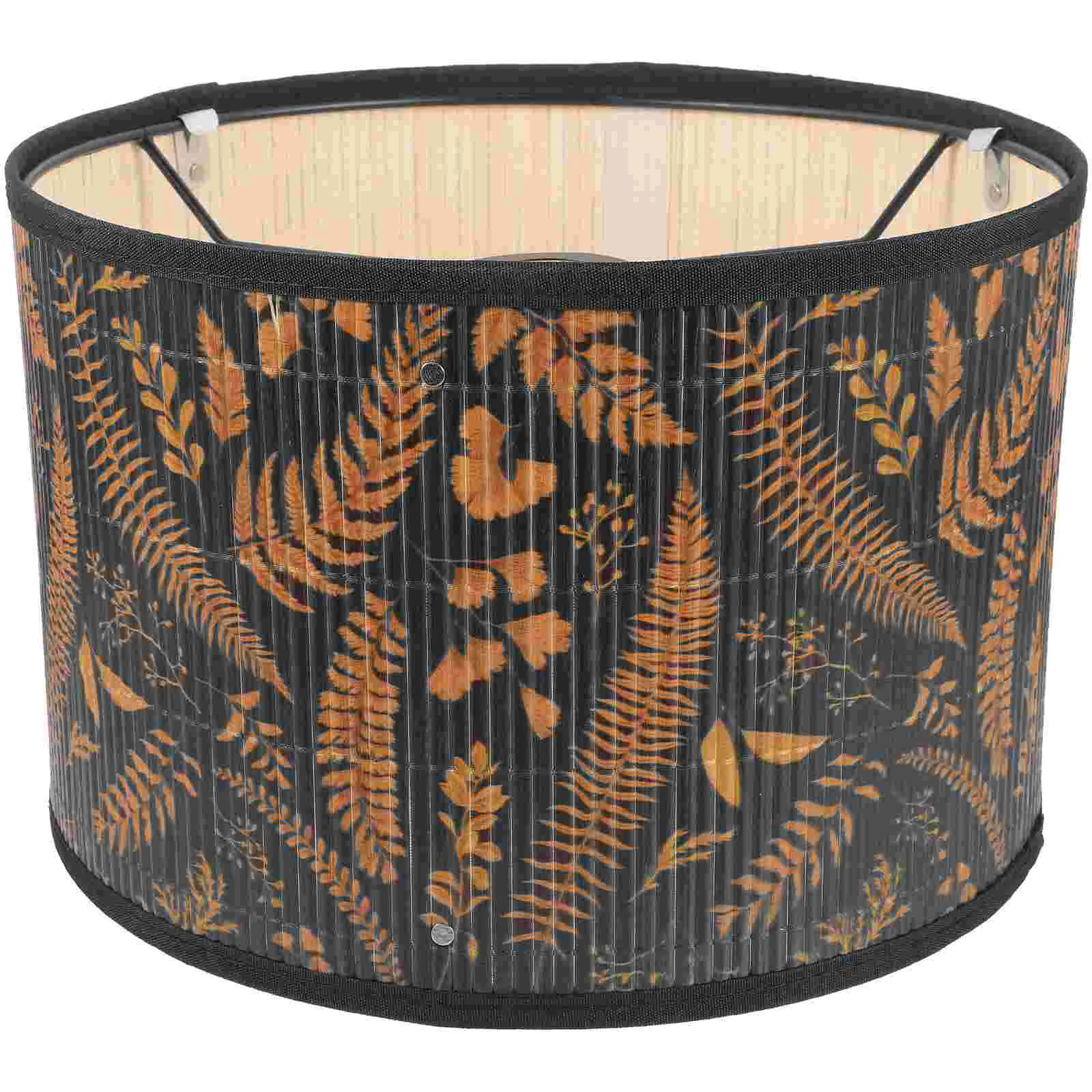 

Vintage Bamboo Drum Lampshade Cover for Chandeliers, Floor and Table Lamps (Style A)
