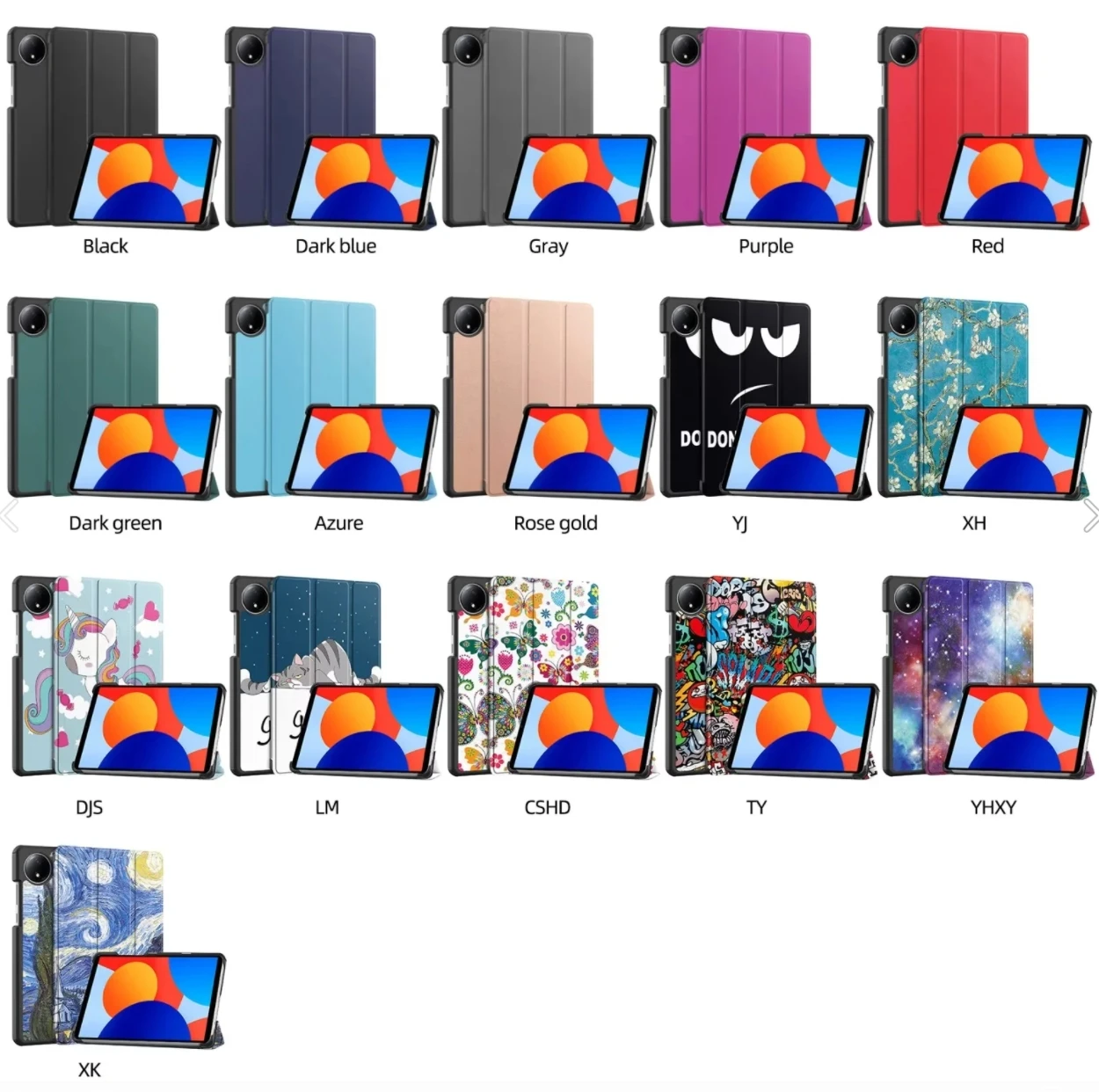 Sleek Magnetic Trifold PU Leather Stand Cover