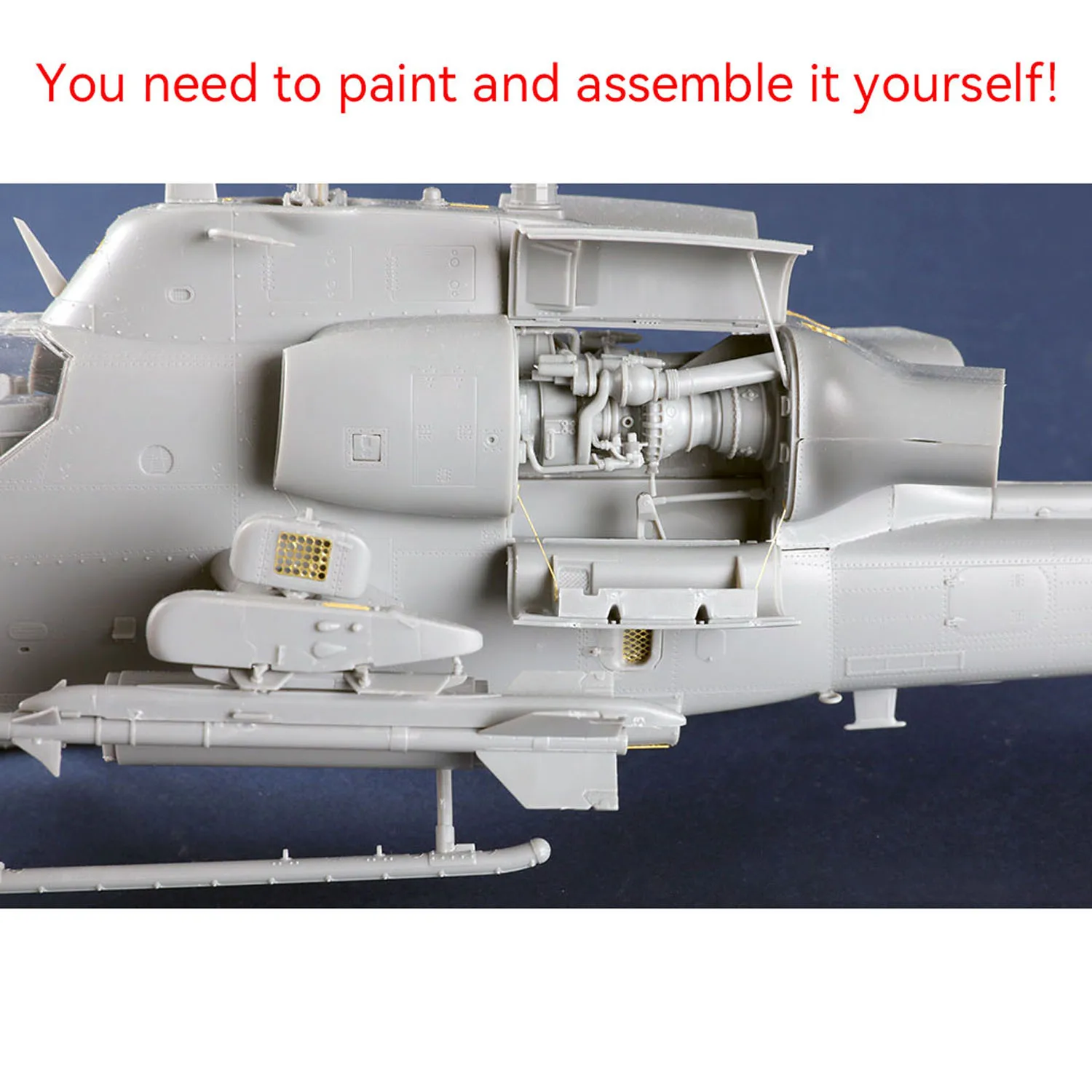 Geschenke 1/35 Trumpeter AH-1W Super Cobra Flugzeugmodellbausatz 05117 Statischer Hubschrauber aus Kunststoff 380+ Teile unmontiert DIY-Kollektion – Detail 8