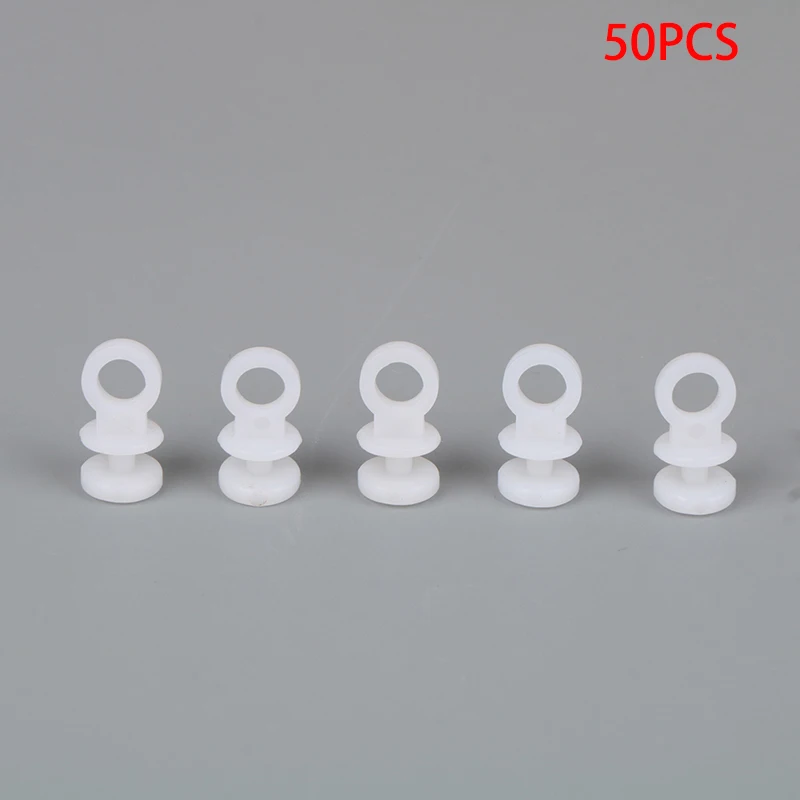 50PCS Curtain Rail White Modern Style Accessories Plastic Curtain Track Gliders For Home Hanging Glider Hook Ring Rail