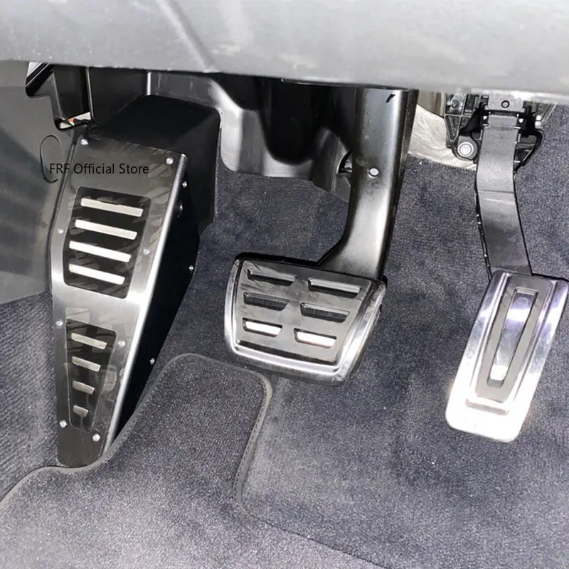 RHD Car Pedals Accelerator Brake Non-slip Foot Rest Pedal for Volkswagen VW T-Roc TRoc A11