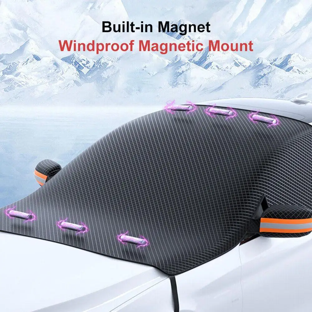 Magnetic Car Windshield Winter Guard - Thickened Ice, Snow, and UV Protection Cover
