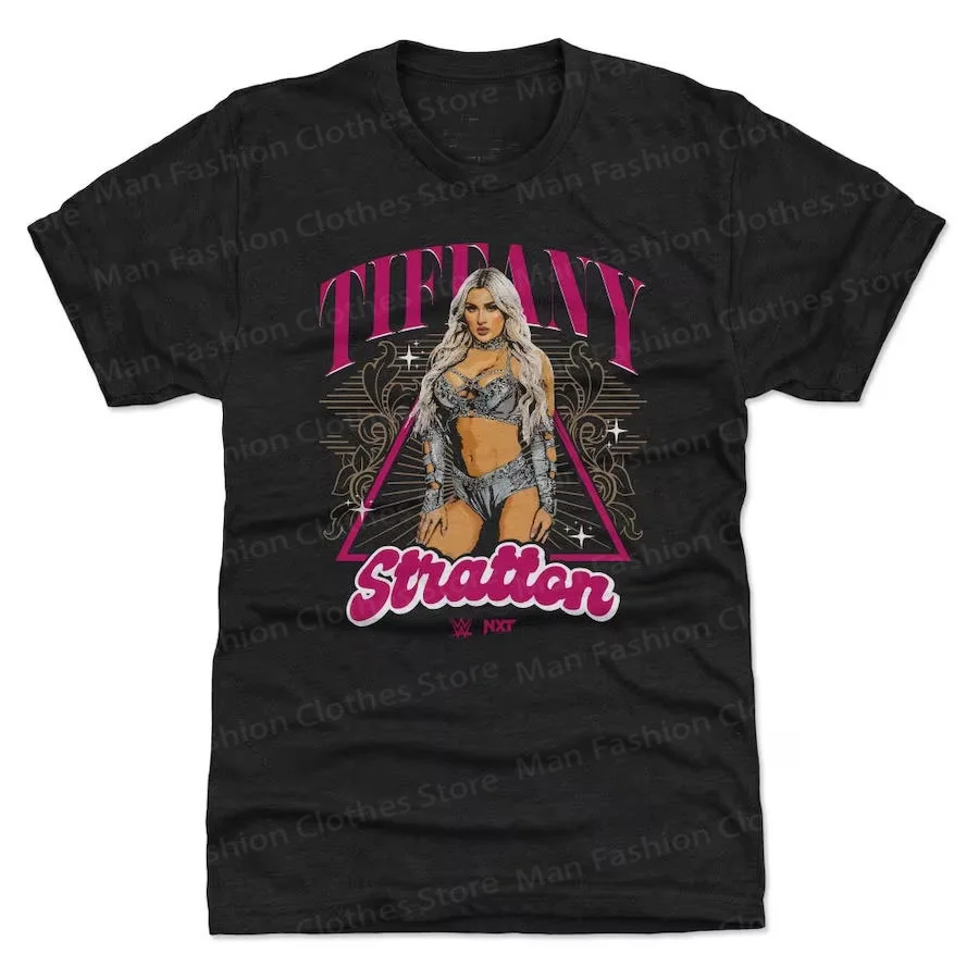 25 Short Sleeve Summer Men's Women's 2D Printed Renowned wrestler Tiffany Stratton T-shirt Stylish Men's Women's Street Blazer 2