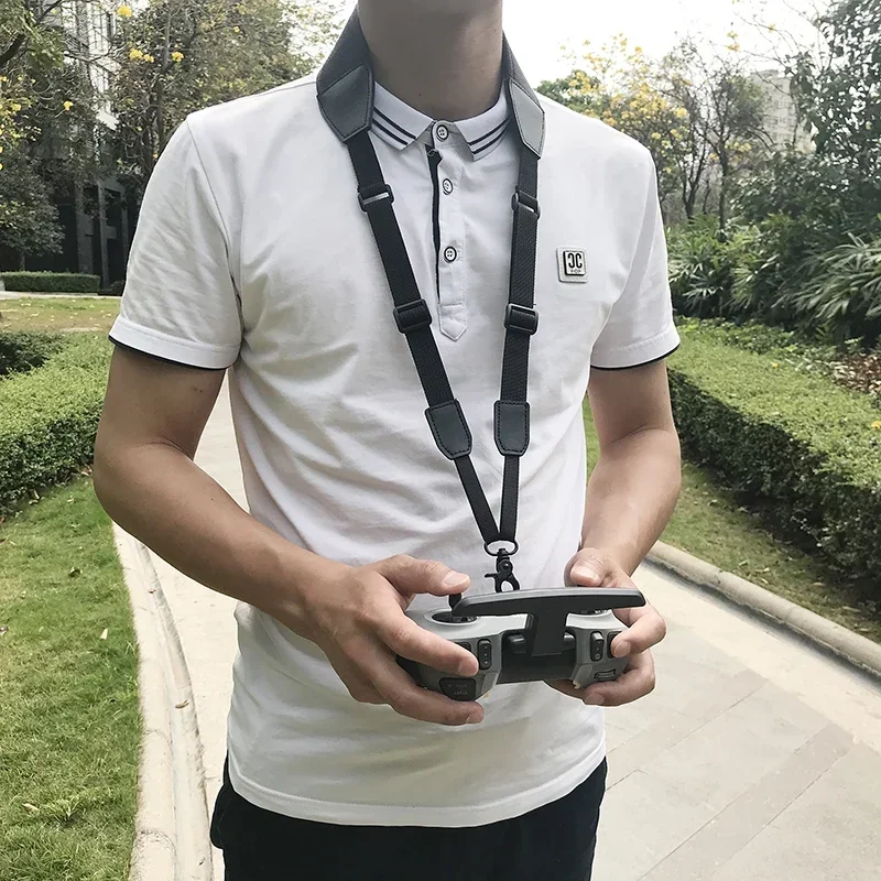 Sangle de cou pour télécommande DJI Phantom 4/3/2/Inspire 1 - Nylon PU réglable