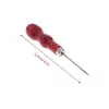 57QA Wooden Handle Sewing Awl Hand Stitcher Leather Craft Tip Shoe Repair Puncher Positioning Drill Sewing Needle Hook Tool - Image 5