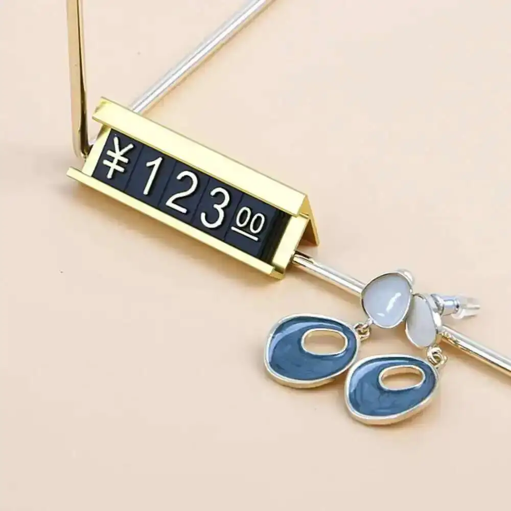 데스크탑 금속 베이스 결합 가격 태그 카메라 휴대 전화 조립 아라비아 숫자 표지판 라벨 창 카운터 디스플레이 스탠드