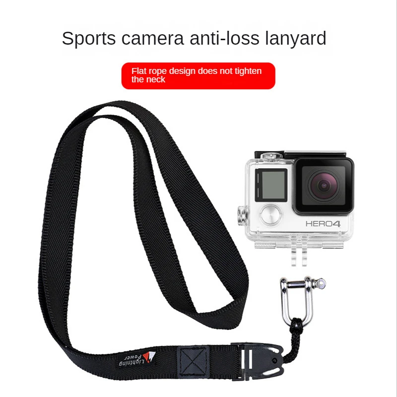 Sports Camera Lanyard With Buckle Long Detachable Hanging Mobile Phone Bags Neck Strap Adjustable Quick Release Fit For GoPro high quality men s tactical waistband with thick nylon strap for outdoor military training quick detachable hunting waistband