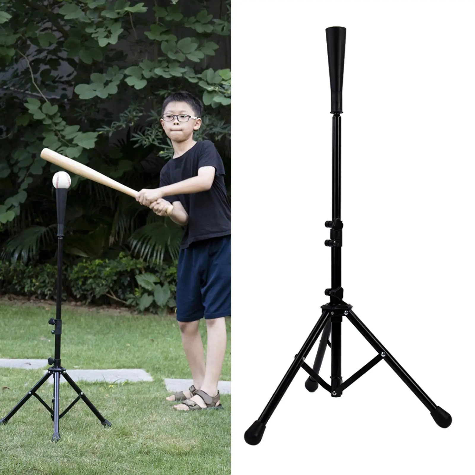 Batting Tee Baseball And Softball Portable Travel, , Rolled Plastic Tee
