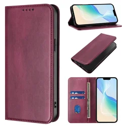 Premium Magnetic Leather Stand Wallet Case - Flip Protective Back Cover in Elegant Design for Itel A200 (A4)