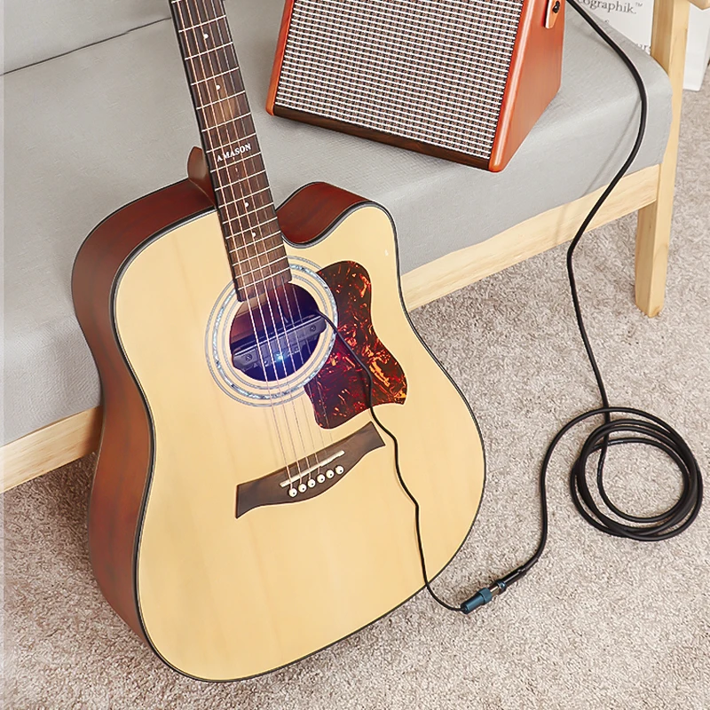 DOUBLE X0 ギターピックアップ ドリル不要 マイク付き