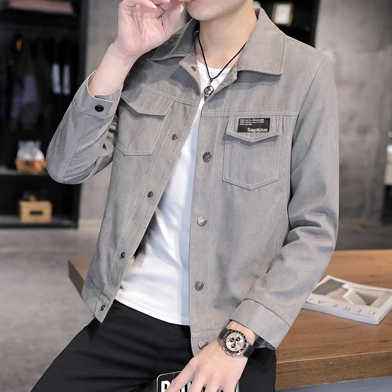 

New Arrival Men's Jacket Corduroy Korean Version Trendy and Handsome Casual Mens Coat Fashion Bomber Jacket Male