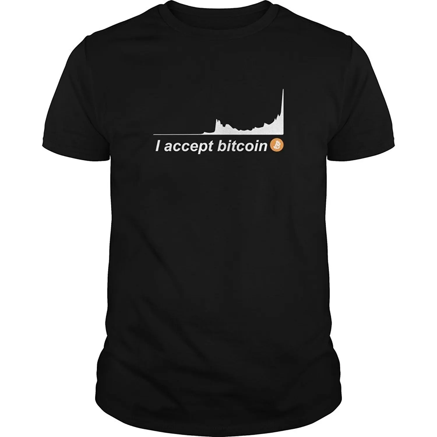 

I Accept Bitcoin. Funny Cryptocurrency Bitcon Lover T Shirt. Short Sleeve 100% Cotton Casual T-shirts Loose Top Size S-3XL