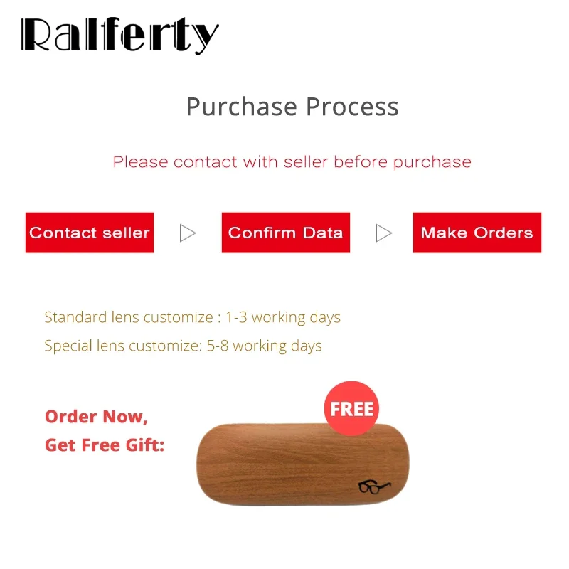 Ralferty MR-7 MR-8 Extra Tough Optical Lenses Anti Blue Light Myopia Diopter Thin HMC Color Gradient Prescription Glasses Lenses