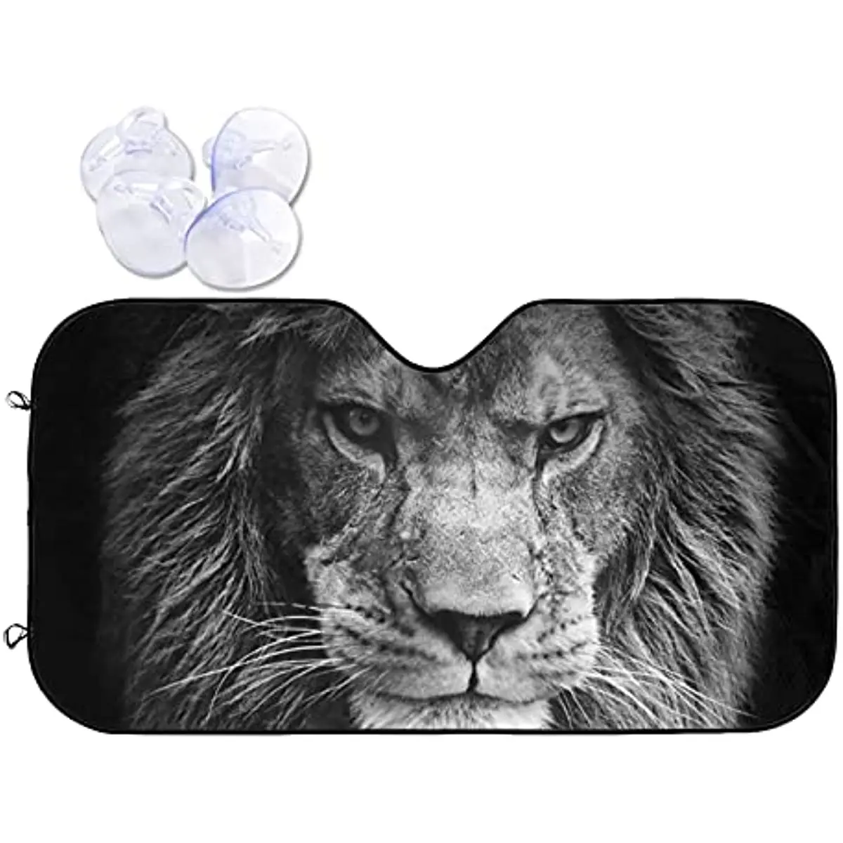 

Car Windshield Sun Shade Cool Lion Head for Auto SUV Truck Foldable Uv Ray Reflector Front Window Sun Shade Visor Sh