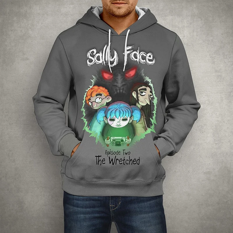 

Sally Face Game 3D Printed Spring Hoodies Men Women Fashion Casual Long Sleeve Cool Boy Girl Kids Streetwear Tops Pullover