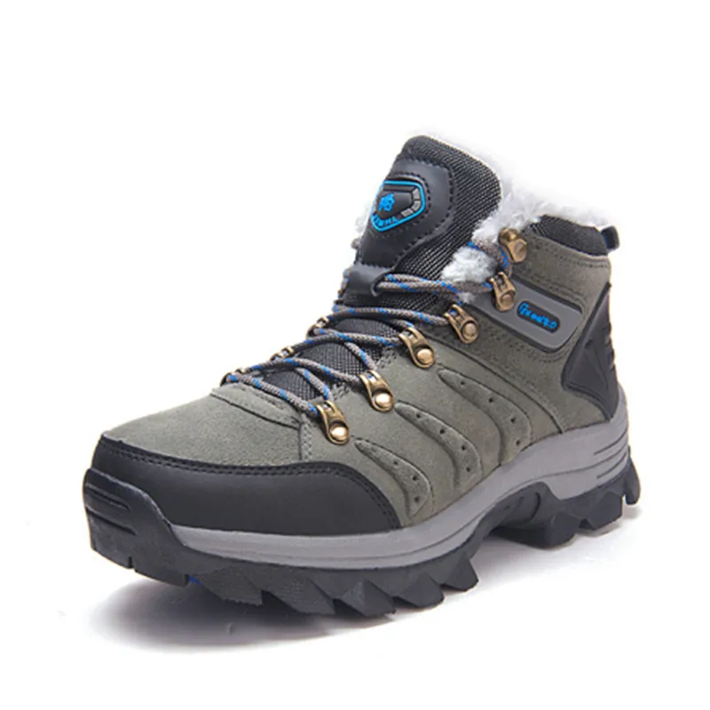 

Winter Hiking Boots Men Summer Winter Outdoor Warm Fur Non Slip Fashion Women Footwear Boys Outdoor Work Ankle Boot