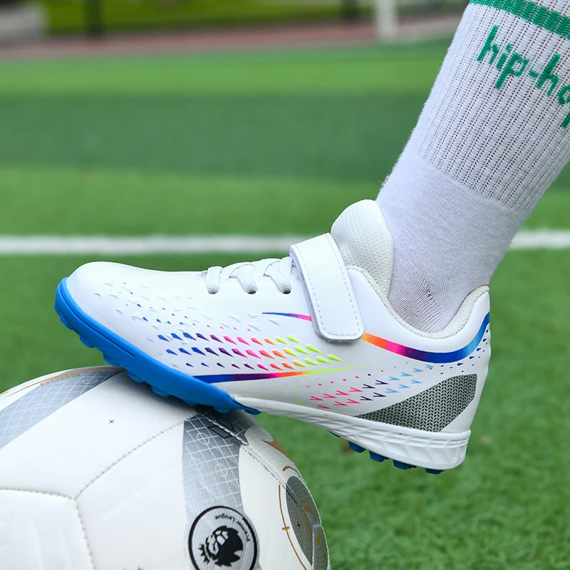 Boys Soccer Cleats Anti Slip Kids Sneakers Fashion Children Football Boots Comfort Youth Turf Shoes Outdoor Hard Court Studs