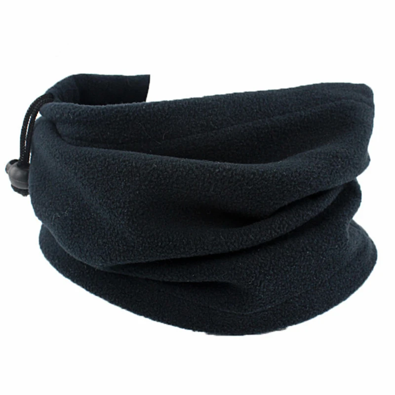 Fleece Scarf Drawstring Fleece Neck Sleeve Scarf Men Bandana Neck Warm Winter Windproof Tube Scarves For Face Snowboard Ski Buff fleece scarf polar fleece scarf bandana neck cover neck tube scarf neck wrap neck gaiter bandana headscarf multifunctional bandana tactical scarf