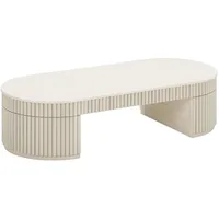 Furniture Bella Cream Oval, coffee table 1