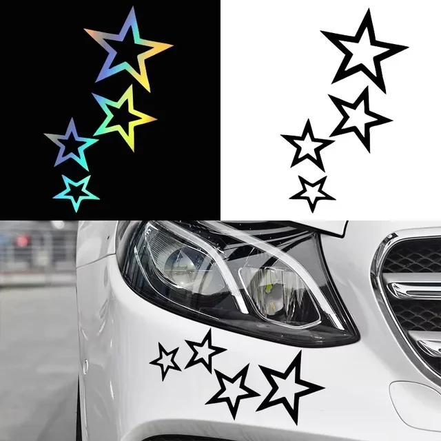 LYKX Stars Car Sticker Vinyl Car Decal Waterproof Stickers on Car Truck Bumper Rear Window No Background