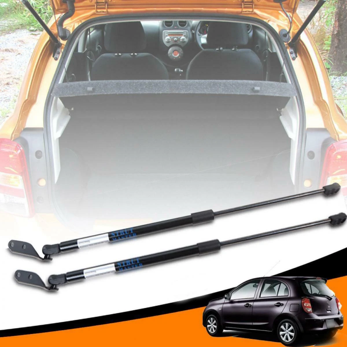 

Tail Rear Door Lift Support Spring Shock Strut Bars for Nissan March Micra IV K13 Hatchback 2010-2017 904511HM0A