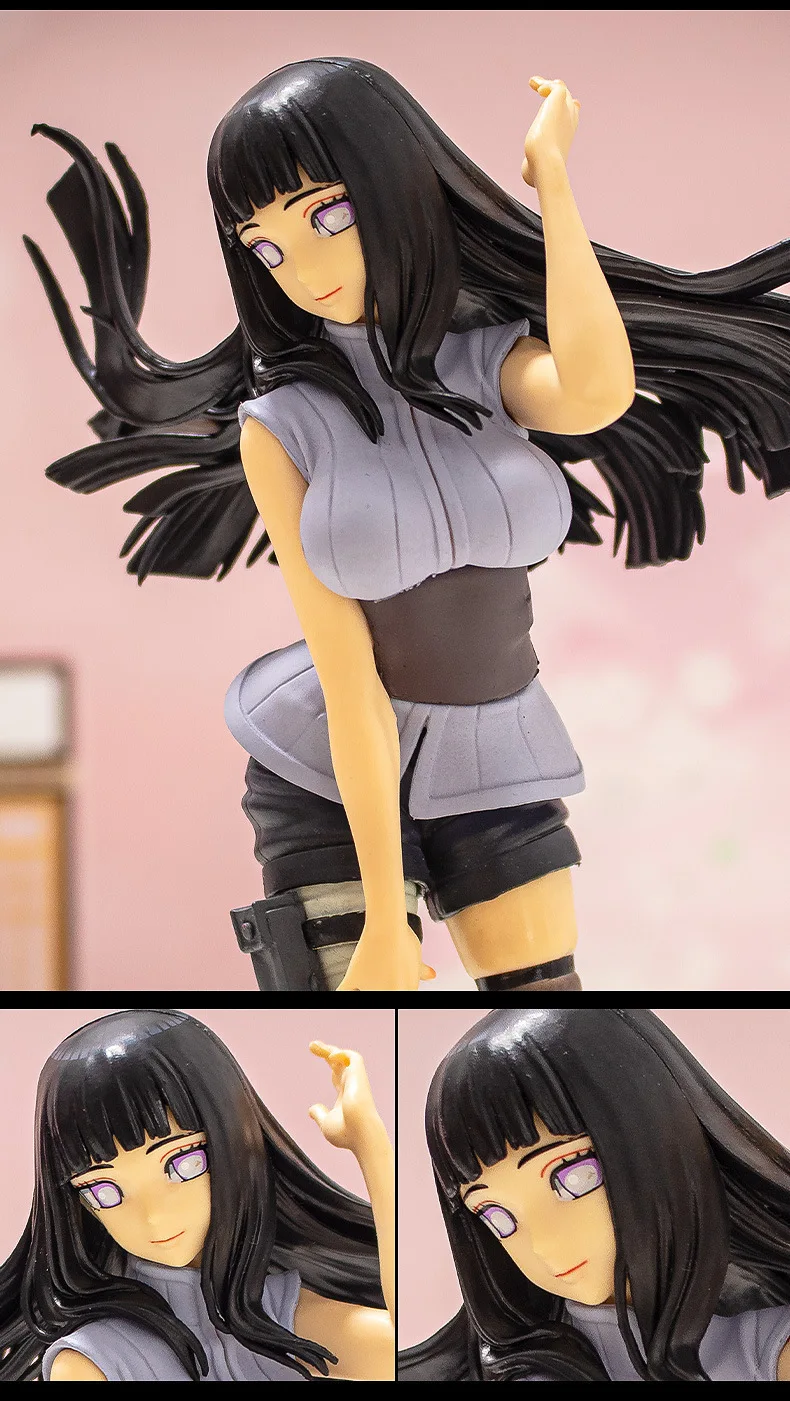 21cm Anime Naruto Encantador Shippuden Hyuga Hinata Pé postura Ação PVC  Figura Coleção Modelo Brinquedos Boneca Presente - AliExpress