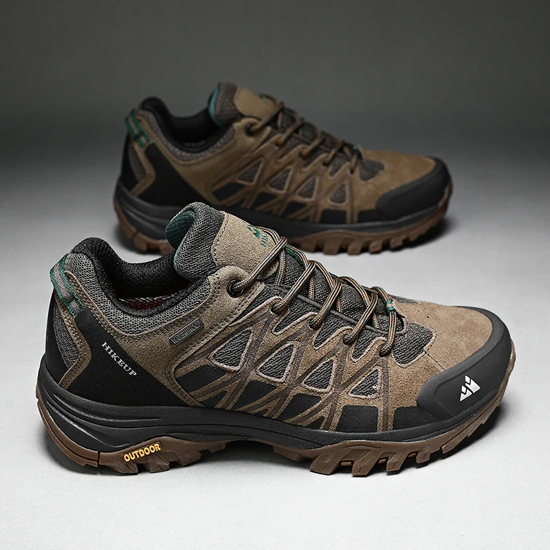HIKEUP Modische Outdoor-Schuhe, Wandern, Herren, Sport, lässig, Bergtrekking-Stiefel, Camping-Sneaker für Herren, rutschfest, verschleißfest – Detail 22