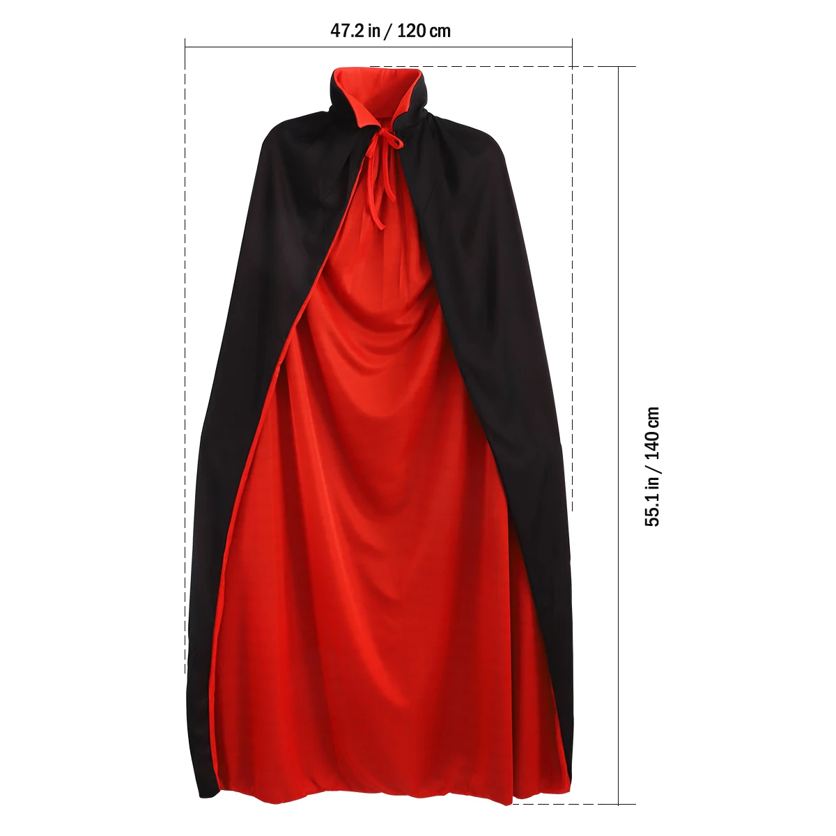 Halloween Pleuche Velvet Cloak Cape Women Men Clothes Cosplay Costume Stand Collar Cape Reversible Cap Witch Vampire Prop