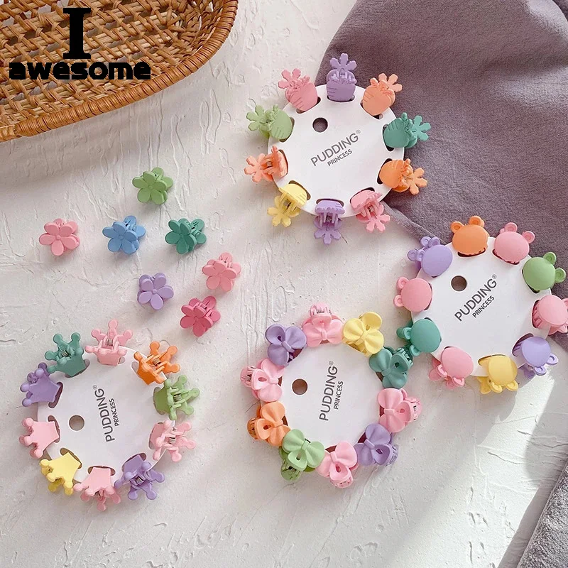 10Pcs Small Baby Girls Mini Hairpin Mix Color Hair Claw Clips for Kids Hairpins Headwear Accessories Hair Crab Claw Grip Bangs 10pcs small baby girls mini hairpin mix color hair claw clips for kids hairpins headwear accessories hair crab claw grip bangs