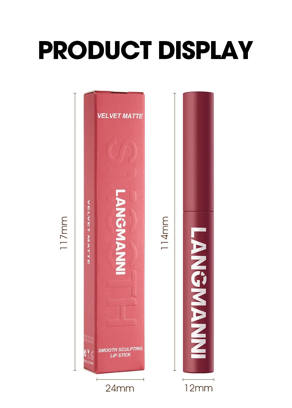 Matte Lipstick Pencil Waterproof Long Lasting Lip Stain Tint_voghion.com