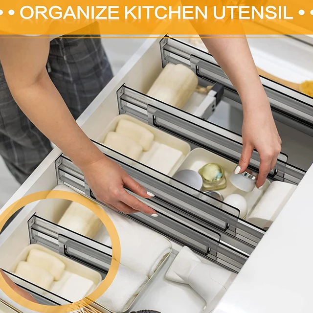 Transparent Black Drawer Divider Transparent Black Drawer Divider