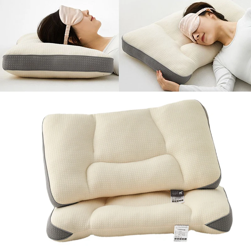 

Knitted Cotton Neck-support Sleeping Pillow Orthopedic Pillow Ergonomic Reduces Cervical Pain Neck Sleeping Pillows