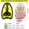 1 Pair Swim Hand Paddles, Professional Swimming Webbed Golves, For Water Sports Training 3