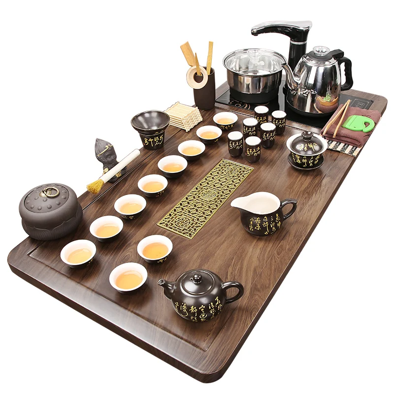 Gongfu Coffee Chinese Decorative Wedding Tea Tray Service Vintage