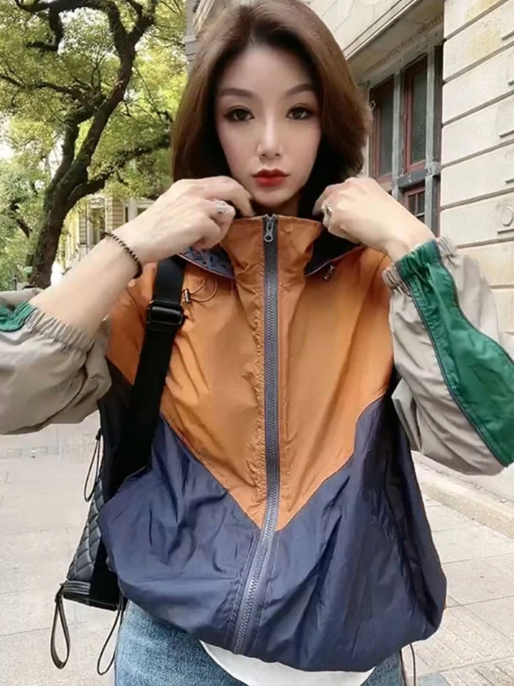 Jackets Women Streetwear Hooded Ulzzang All-match Spring