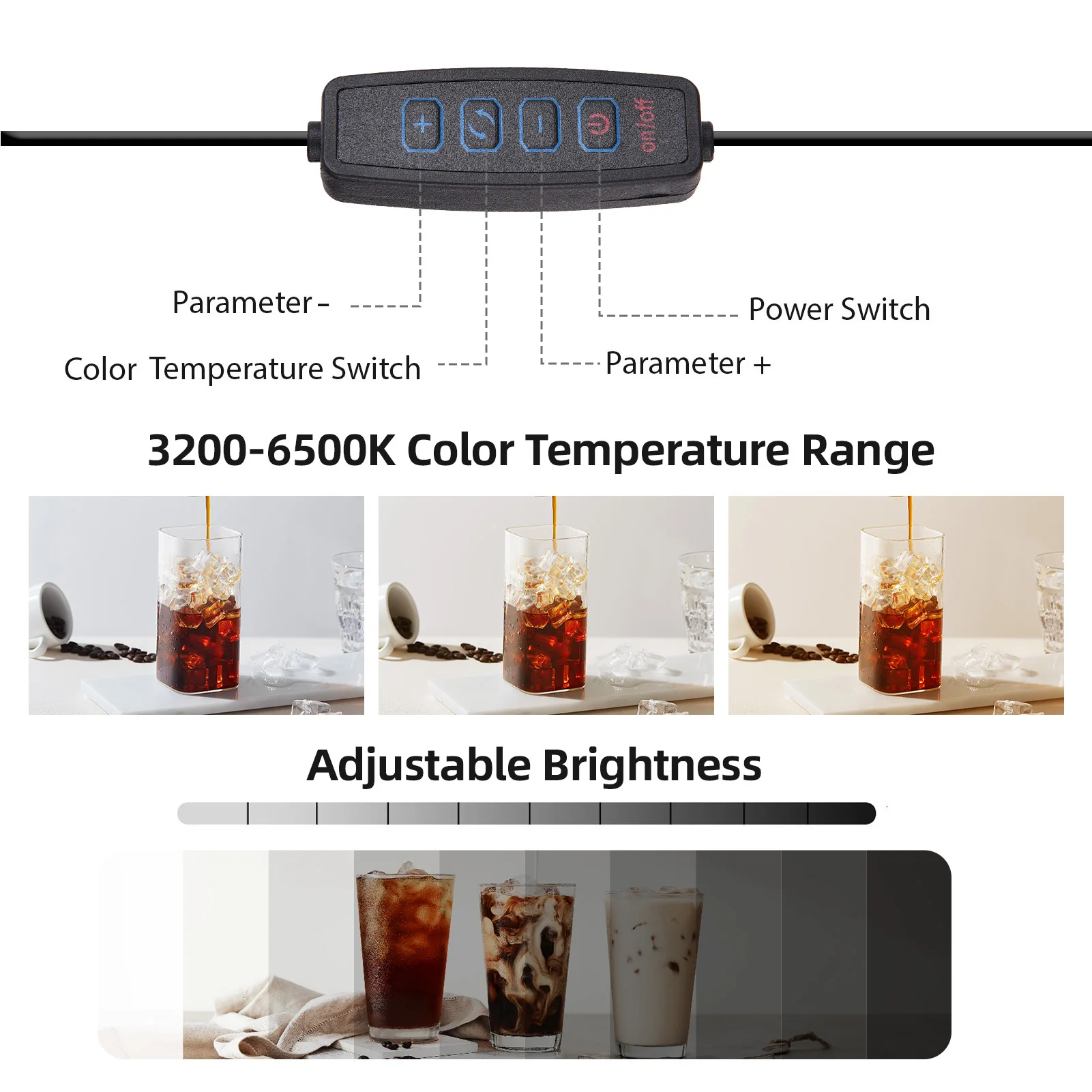 Compact LED Light Tent Folding Desktop Photo Studio Light Box 3200-6500K Dimmable USB Powered for Small Product Photography