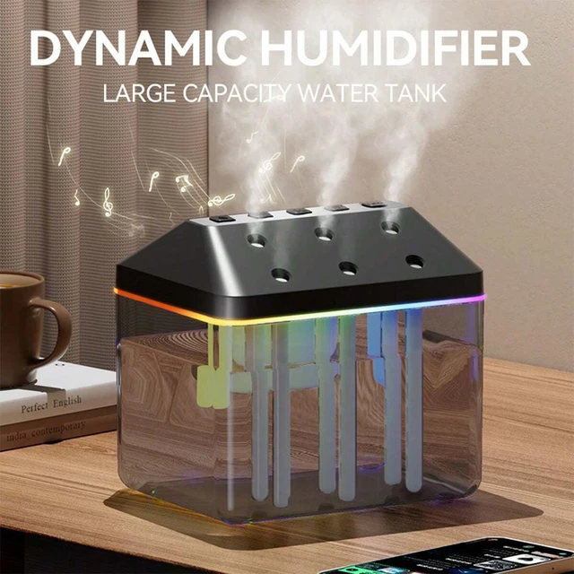 New 900ML 6-Nozzle Musical Humidifier 3