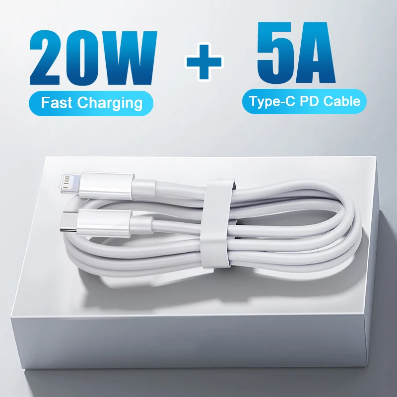 Кабель USB Type-C для iPhone 7 8 Plus 11 12 13 Pro Max 20 Вт |