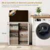 Luxury Double Laundry Hamper with Lid and Removable Laundry Bags, Large Hamper for Laundry, Laundry Basket 2 Sections 2