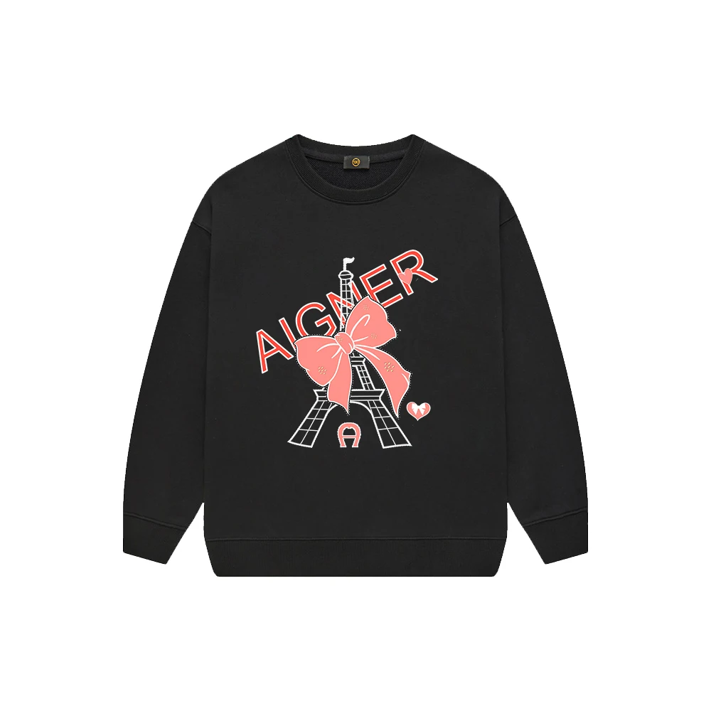 순면 소녀 활 라운드넥 긴팔 후디, 달콤한 아동복, 가을  소녀 따뜻한 어린이 상의, 100%