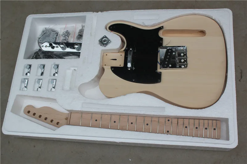 Kit De Construcalao De Guitarra Elettrica De Corsa Sólido, Faa Vocdéa Mesmo, Projeto De Corpo Mape, Pescocuo E Talbua De Dedos Inacaba