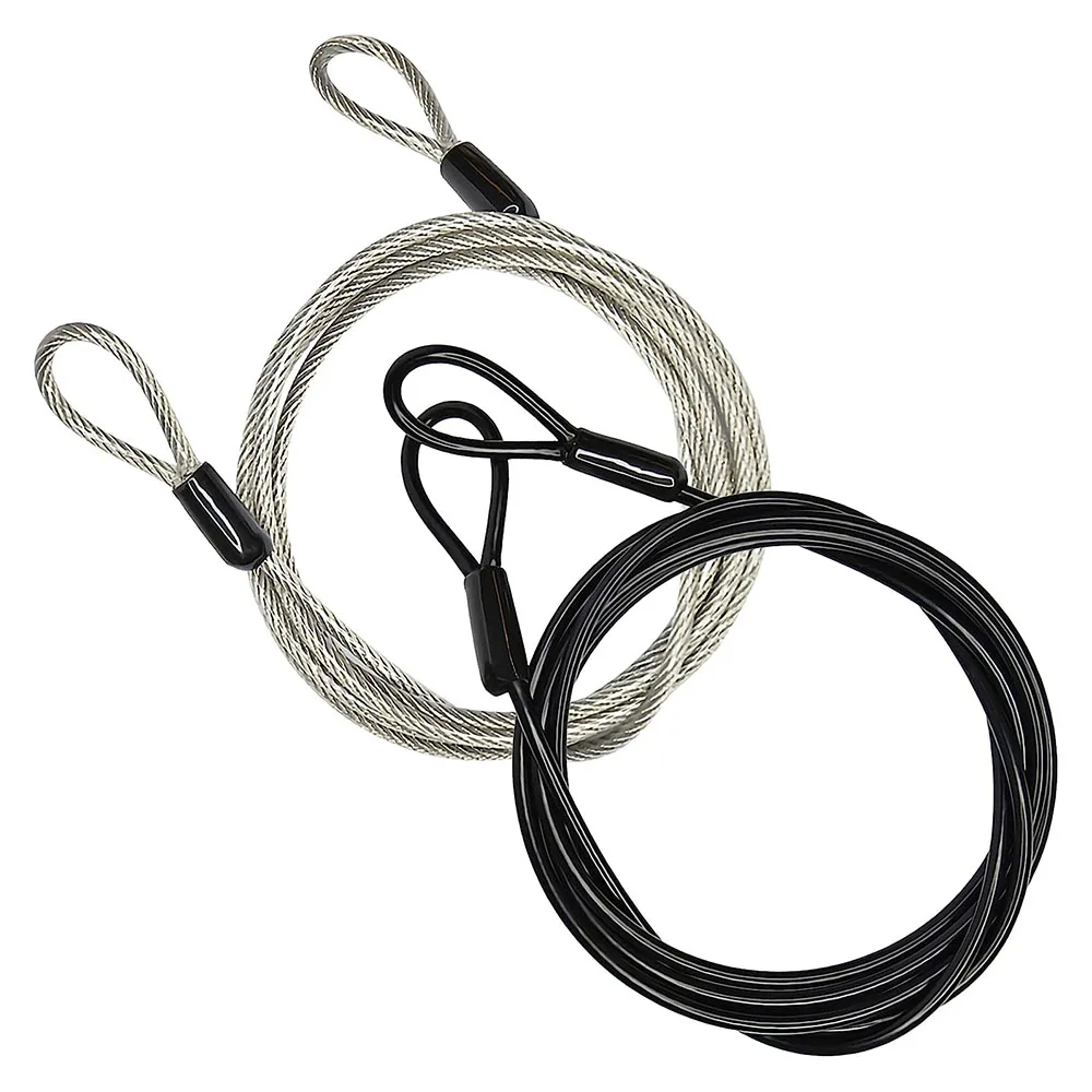 Stainless Steel Wire Rope 2mm Thick Stainless Steel Wire Cable With Loops PVC Coated Safety Chains For Outdoor Travel Home Hanging Color Cable